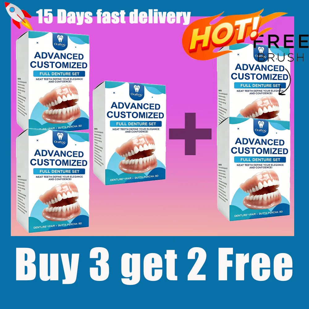 Realistic False Teeth Denture Set for Natural Confident Smile - 15