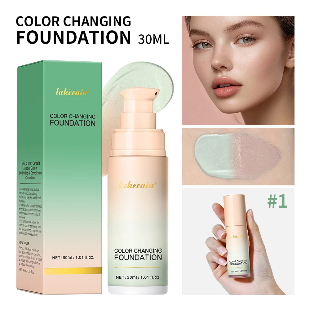 Color Changing Foundation for a Radiant Flawless Skin Finish