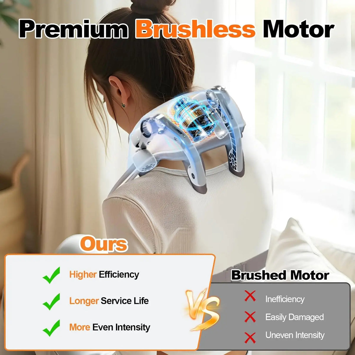 Wireless Neck and Shoulder Massager with Deep Tissue Heat