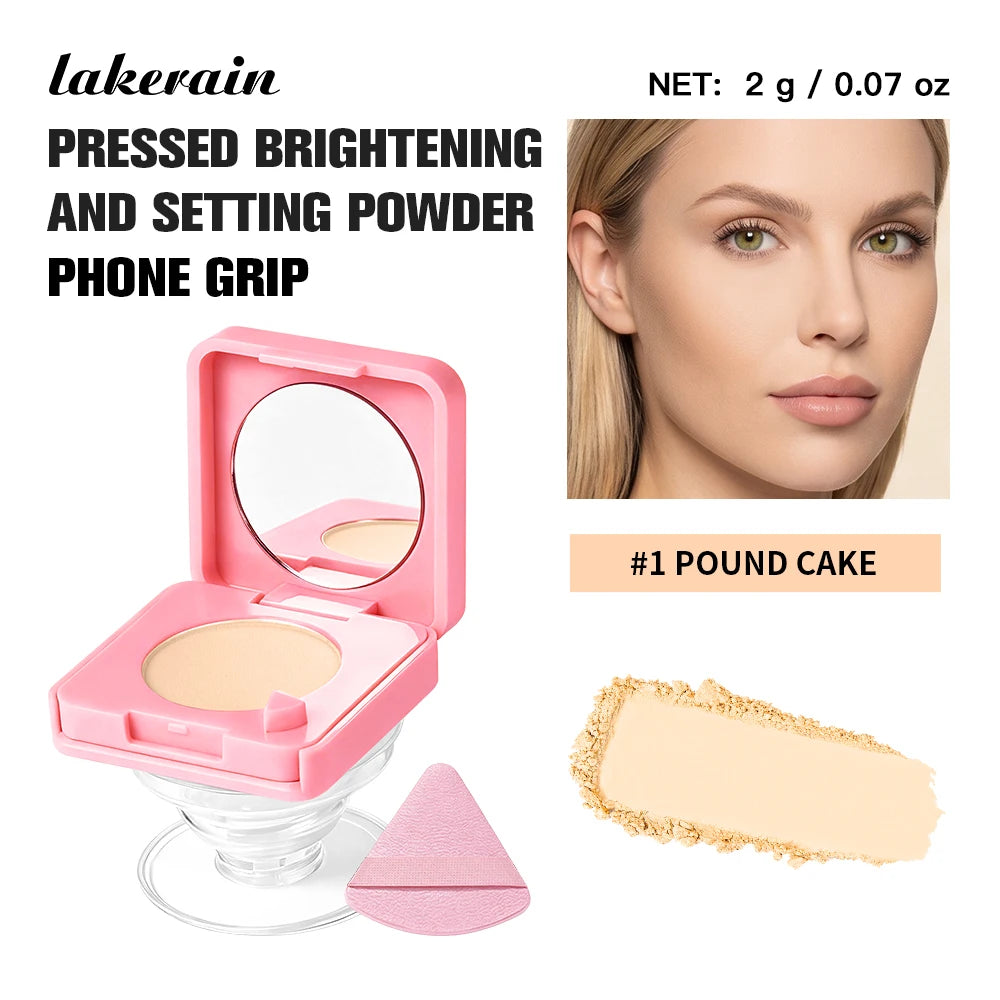 Pressed Powder Compact with Phone Grip and Mirror - 26
