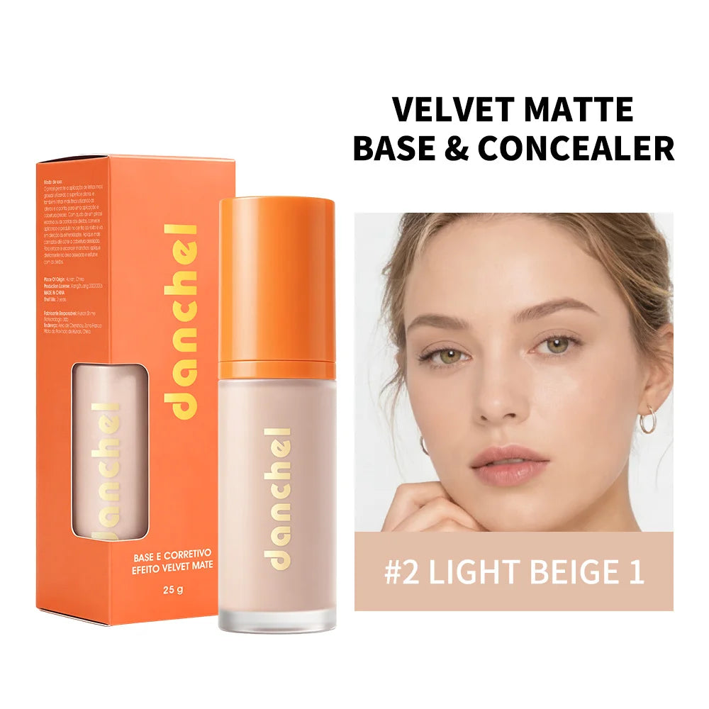 Liquid Foundation and Concealer for a Flawless Velvet Matte Finish