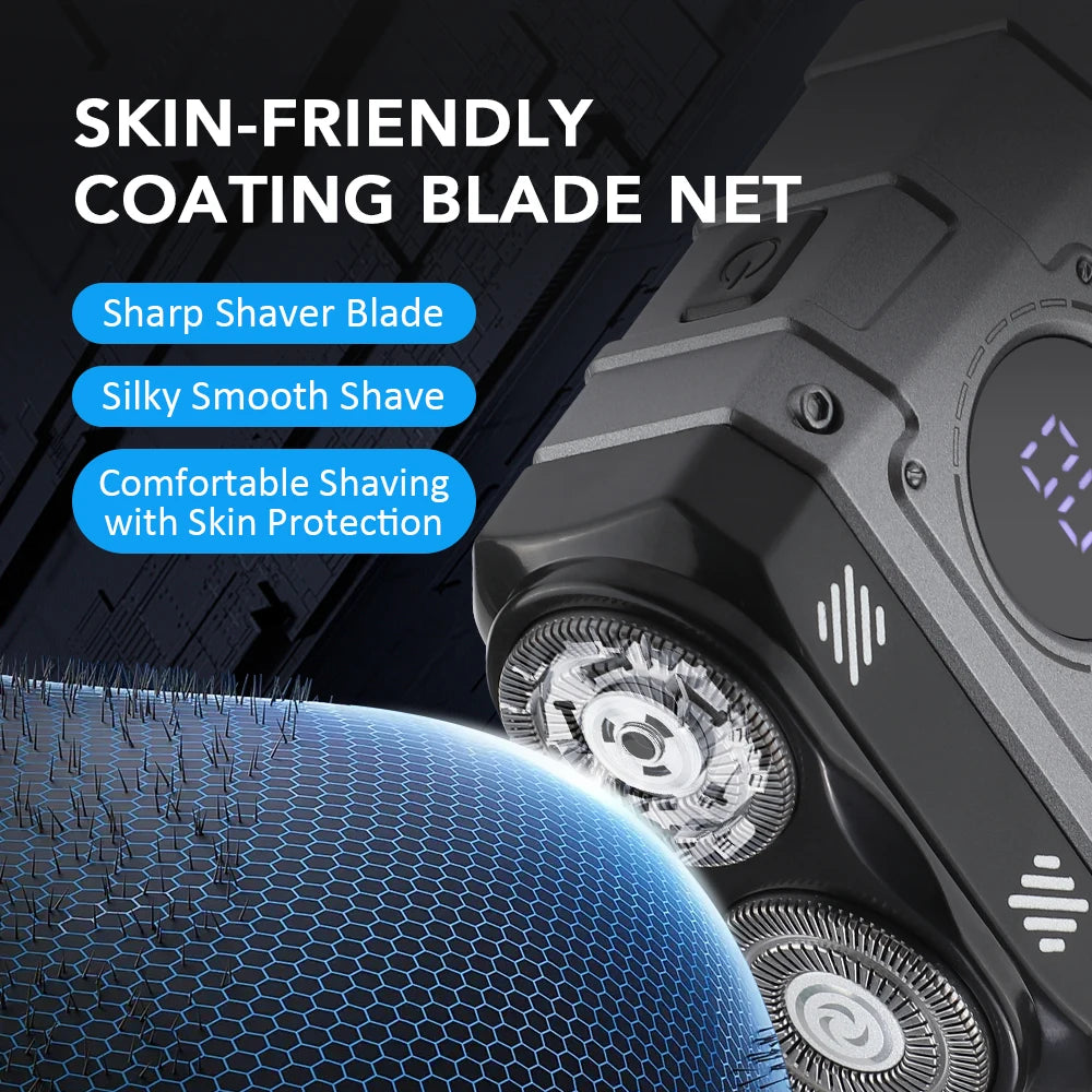 Portable Electric Shaver with Digital Display - 21