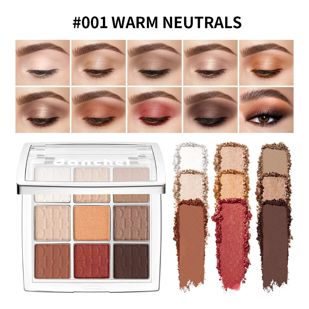 9-Shade Eyeshadow Palette Highly Pigmented Blendable Makeup