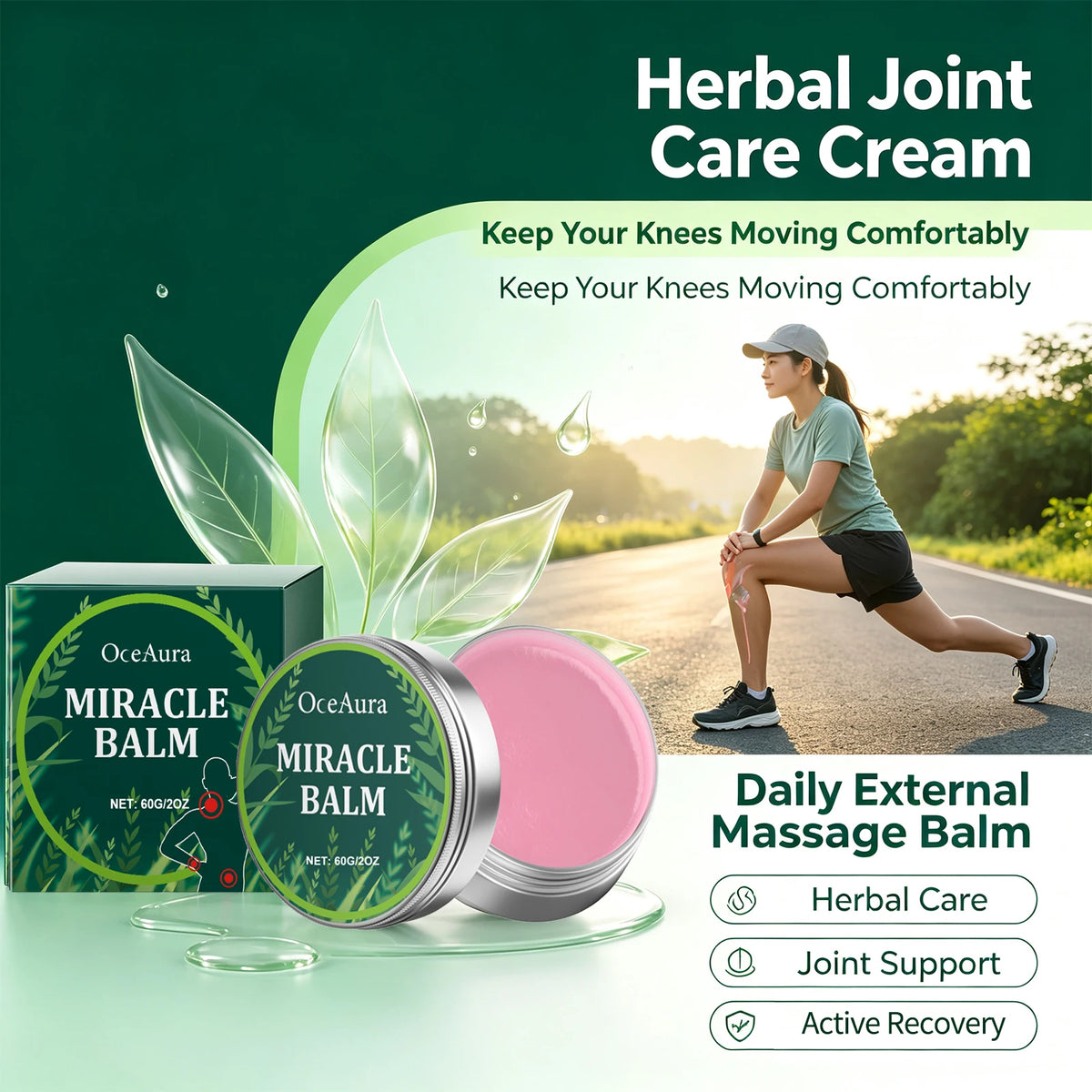 Herbal Body Massage Balm for Muscle and Joint Relief