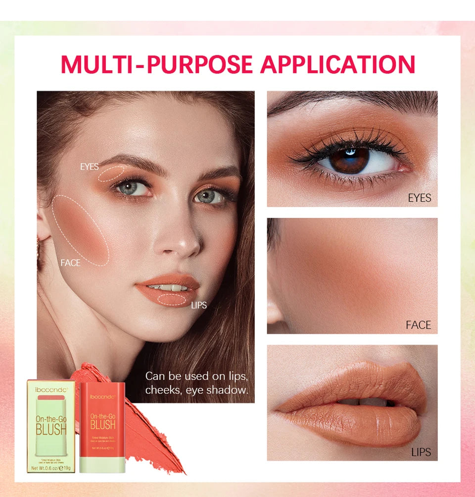 Eraser Blush Stick Natural Moisturizing Tinted Finish - 18