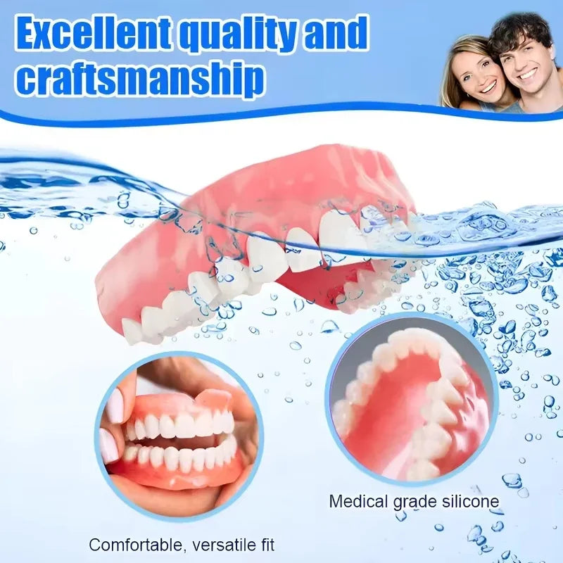 All in One Denture Set with Cleaning Tools - 8