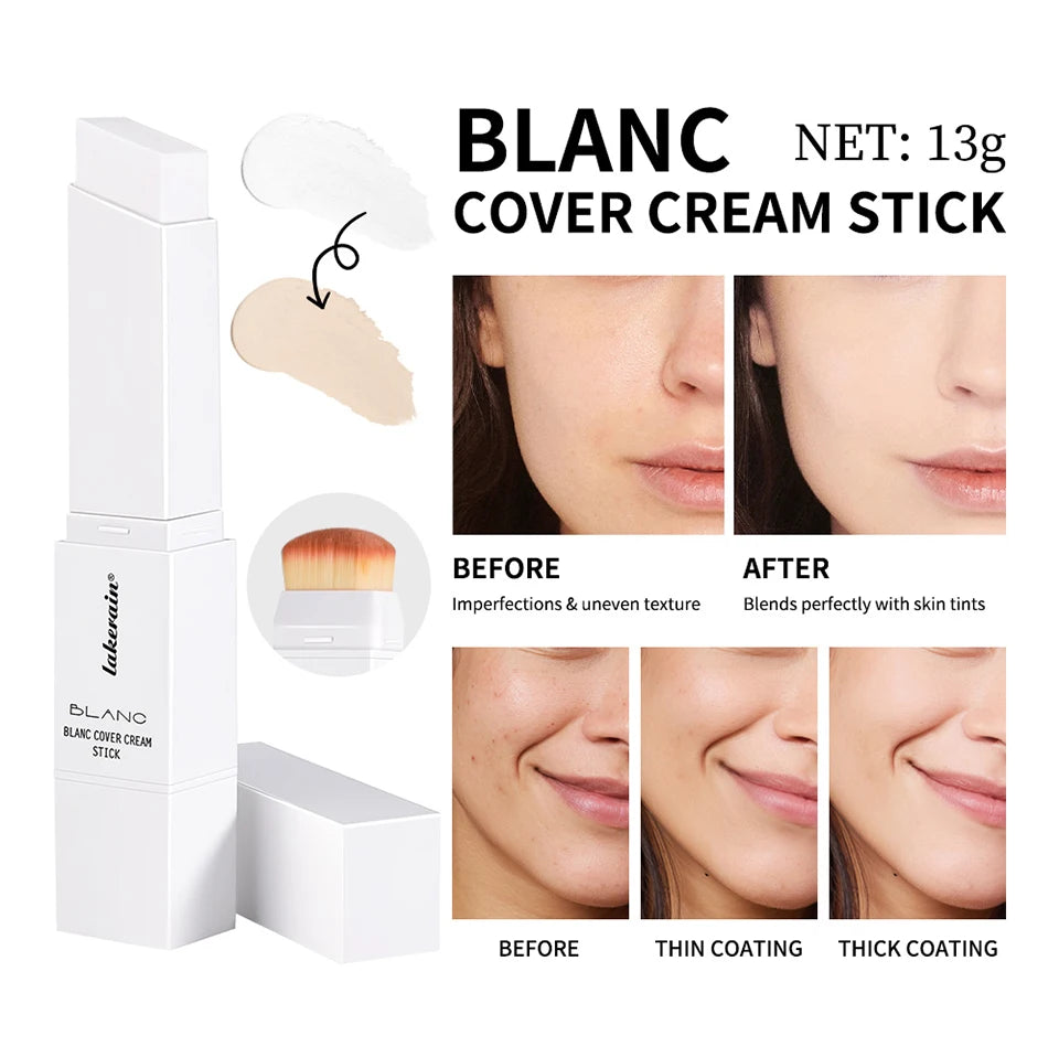 Blanc Cover Cream Foundation Stick with Built-in Brush - 11
