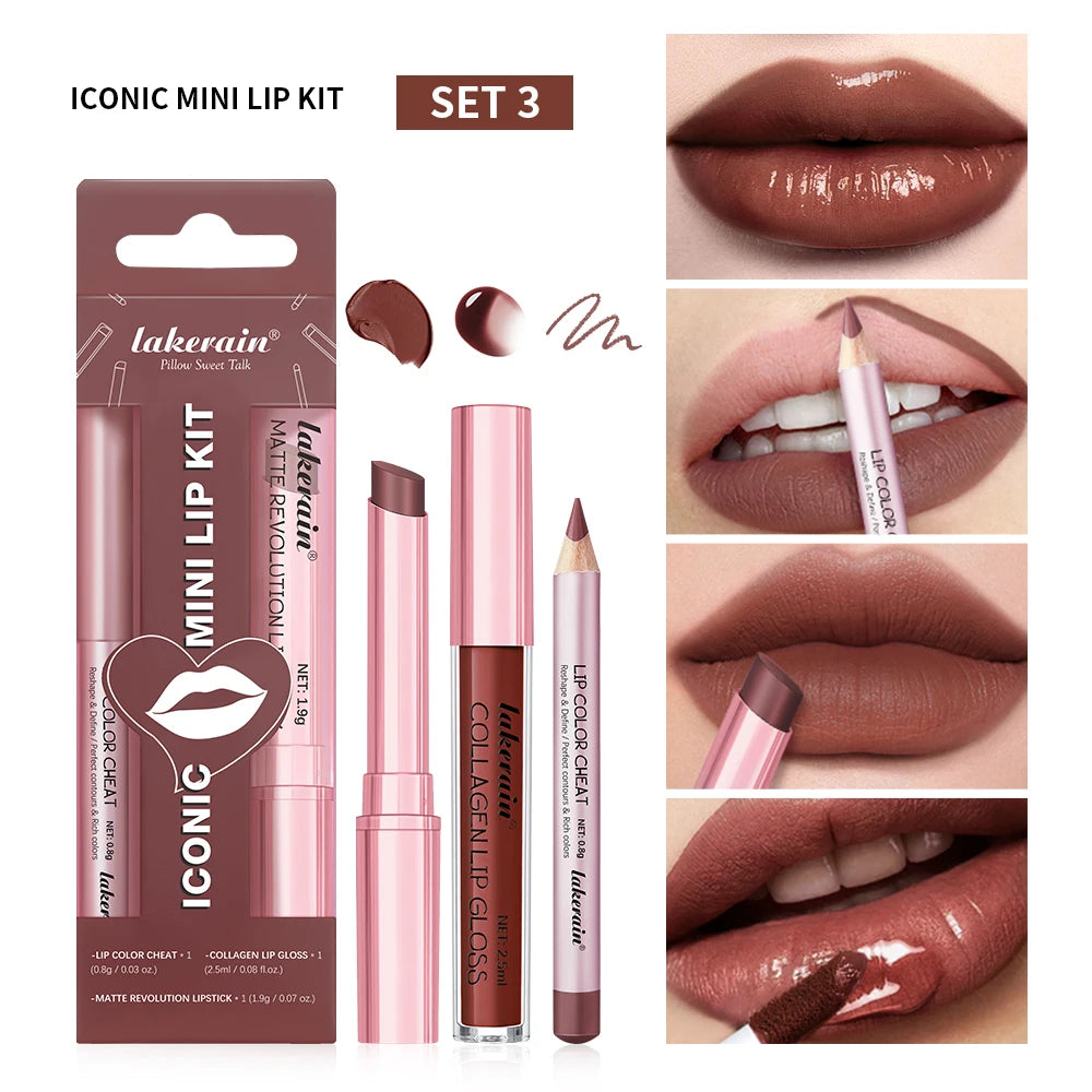 Iconic Mini Lip Kit with Long Lasting Matte Finish - 21