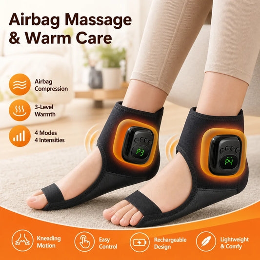 Airbag Ankle Massager with Heat for Muscle Relaxation