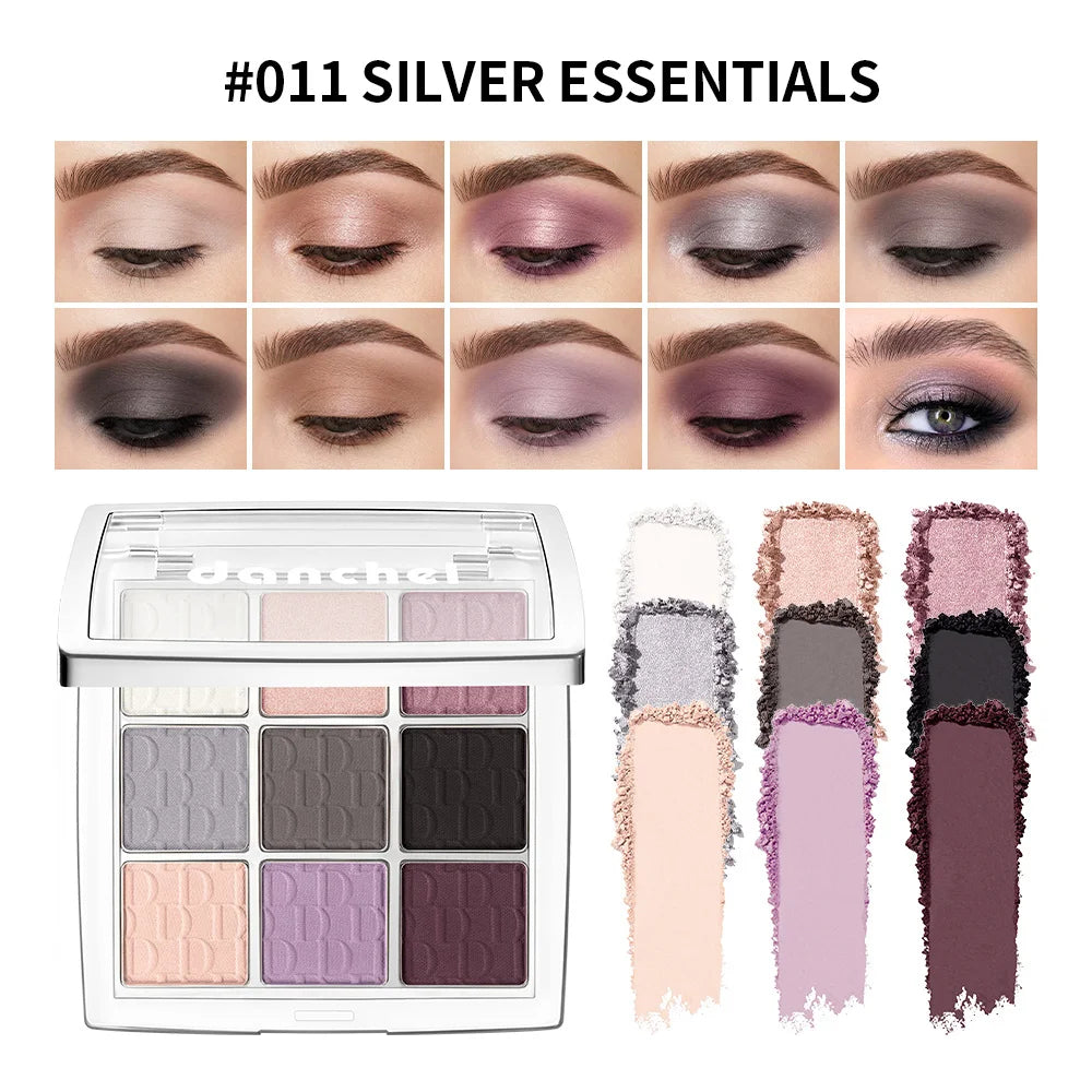9-Shade Eyeshadow Palette Highly Pigmented Blendable Makeup - 22