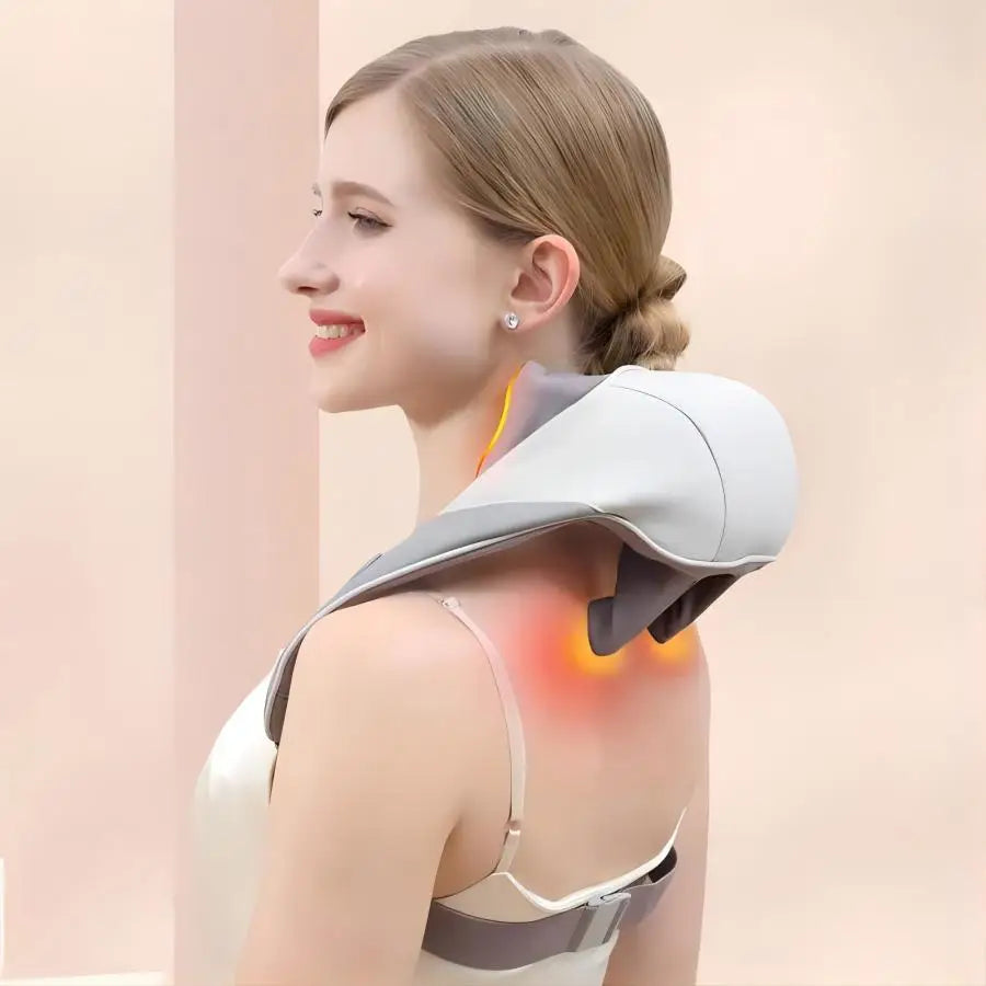 Wireless Neck and Shoulder Massager with Deep Tissue Heat - 1