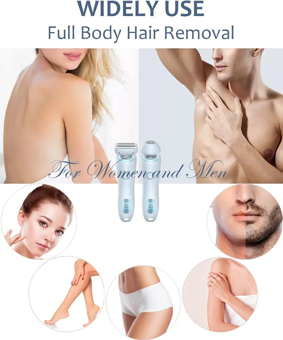 Electric Shaver for Women Painless Hair Removal - 4