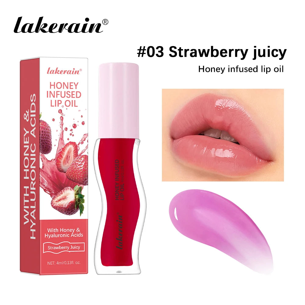 Honey Infused Lip Oil Nourishing Hydration
