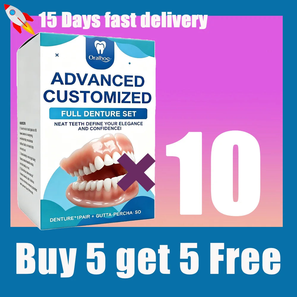 Realistic False Teeth Denture Set for Natural Confident Smile - 16