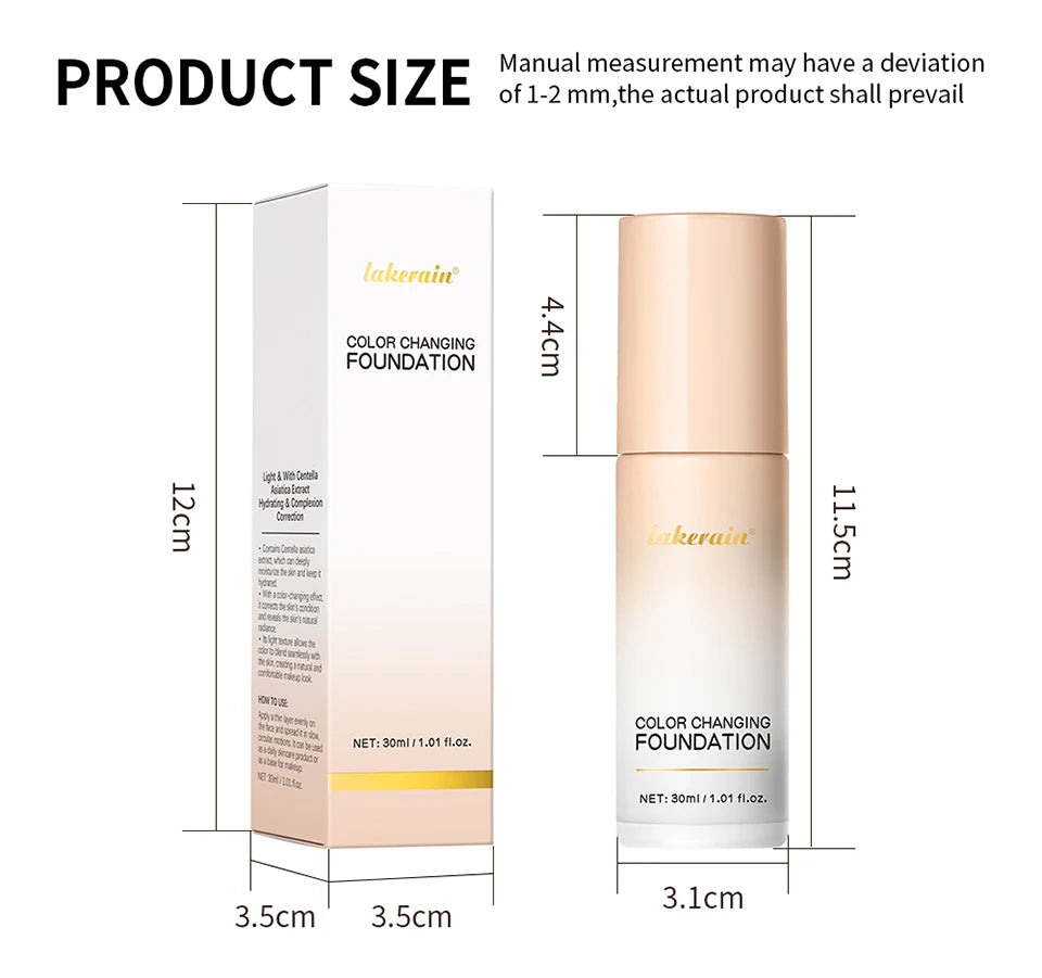 Color Changing Liquid Foundation for Radiant Skin