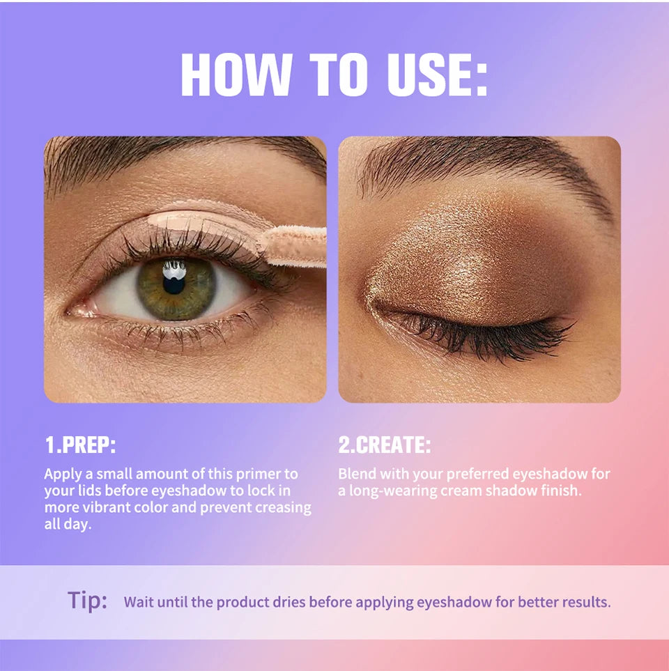 Eyeshadow Primer Elixir for Long Lasting Vibrant Eye Makeup