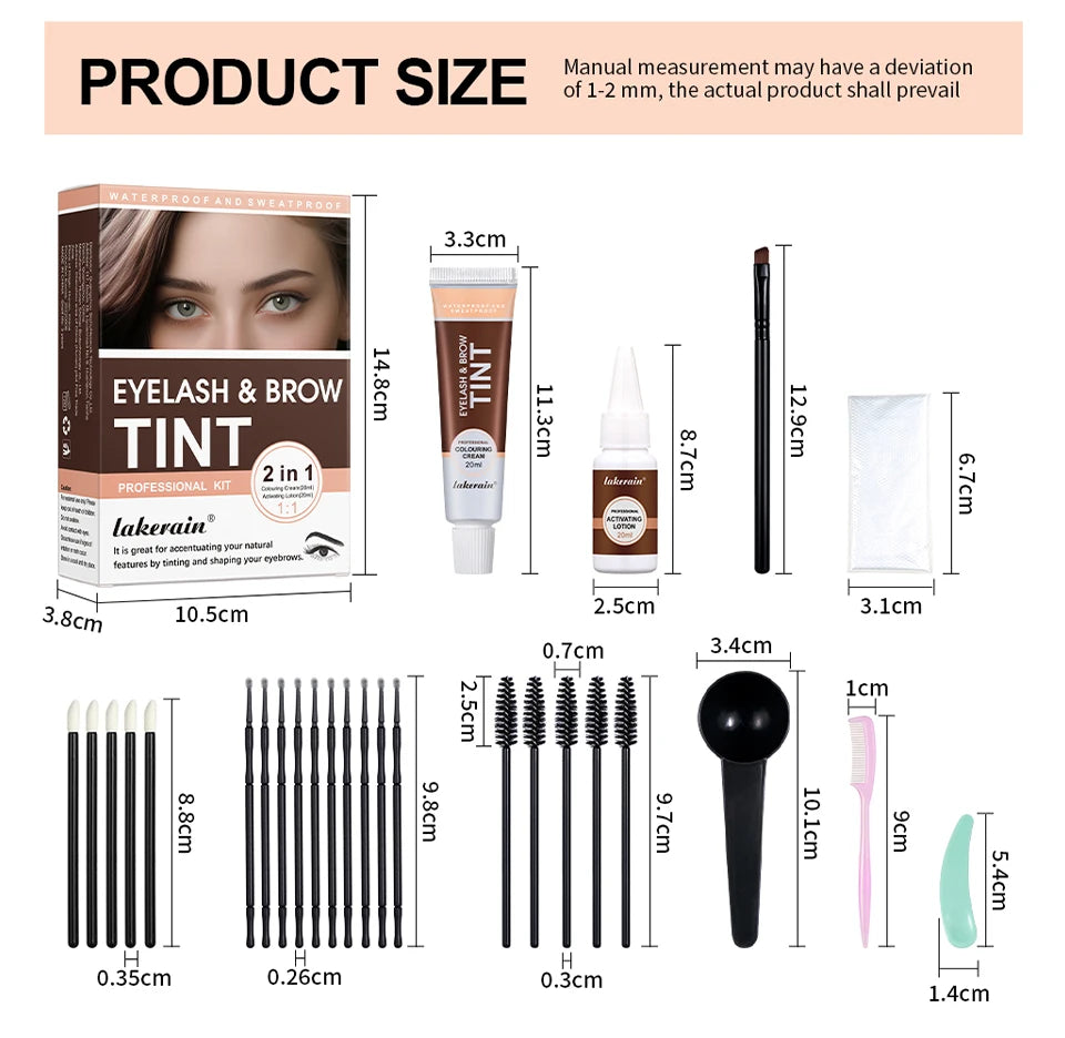 Eyelash and Brow Tint Kit for Natural Looking Results