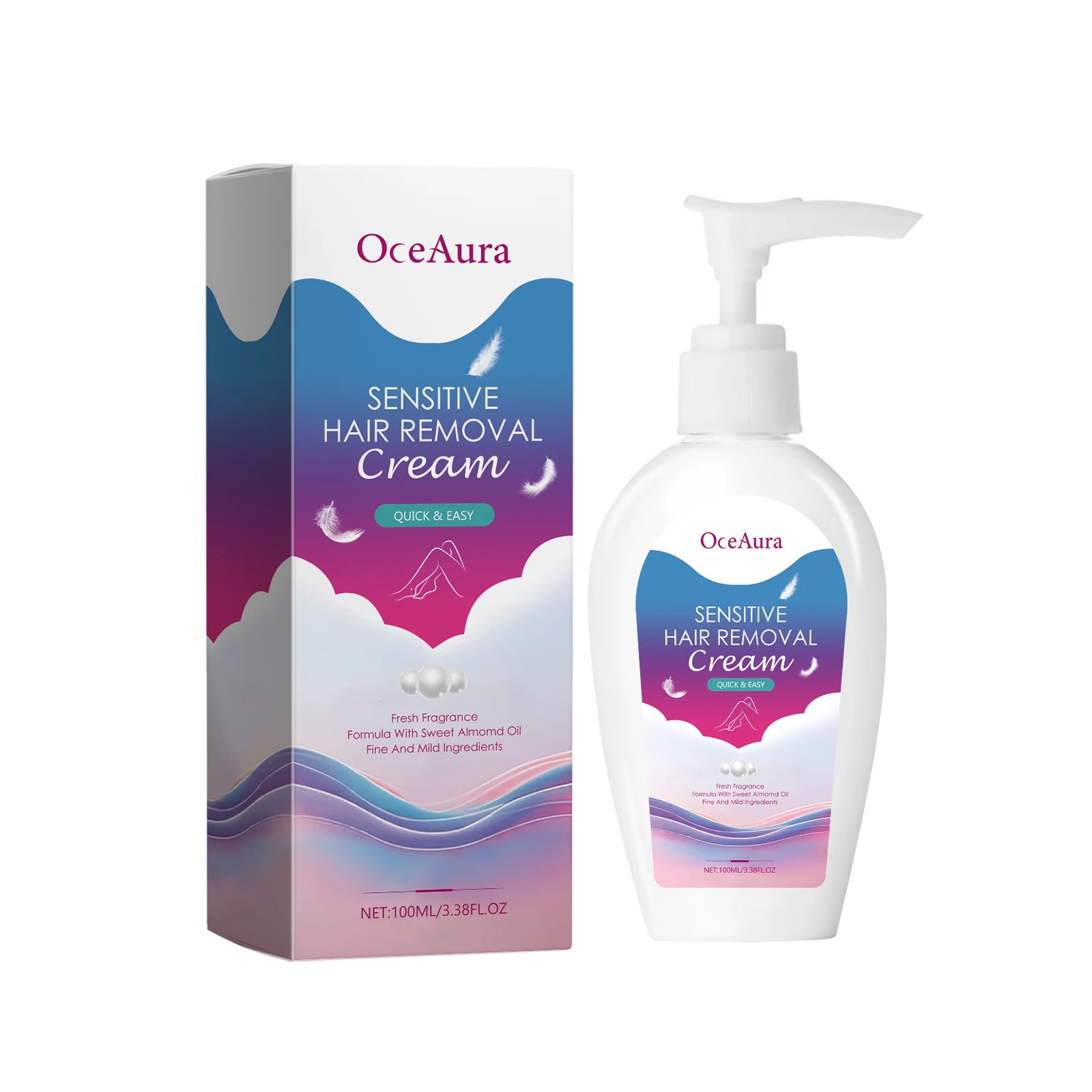 Hair Removal Cream Painless Skin Smoothing Depilatory Formula - 14