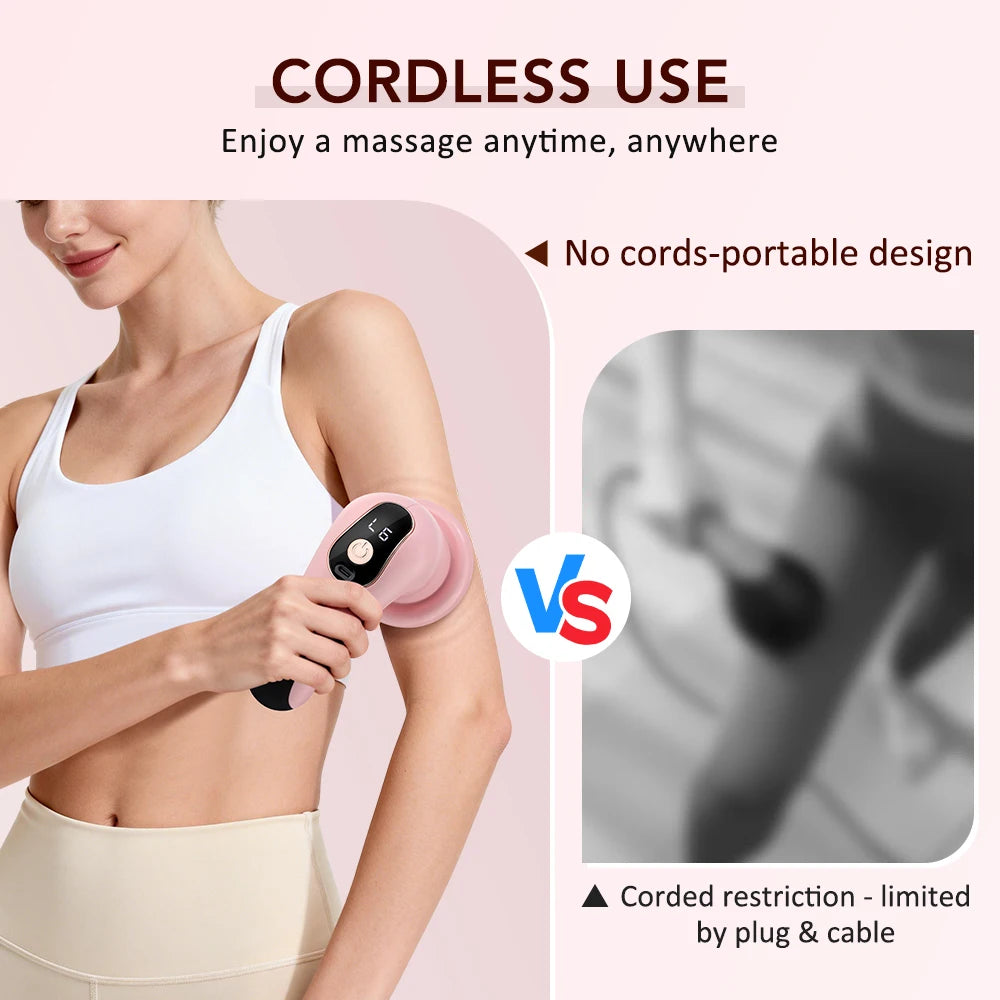 Handheld Body Massager with Interchangeable Heads - 12