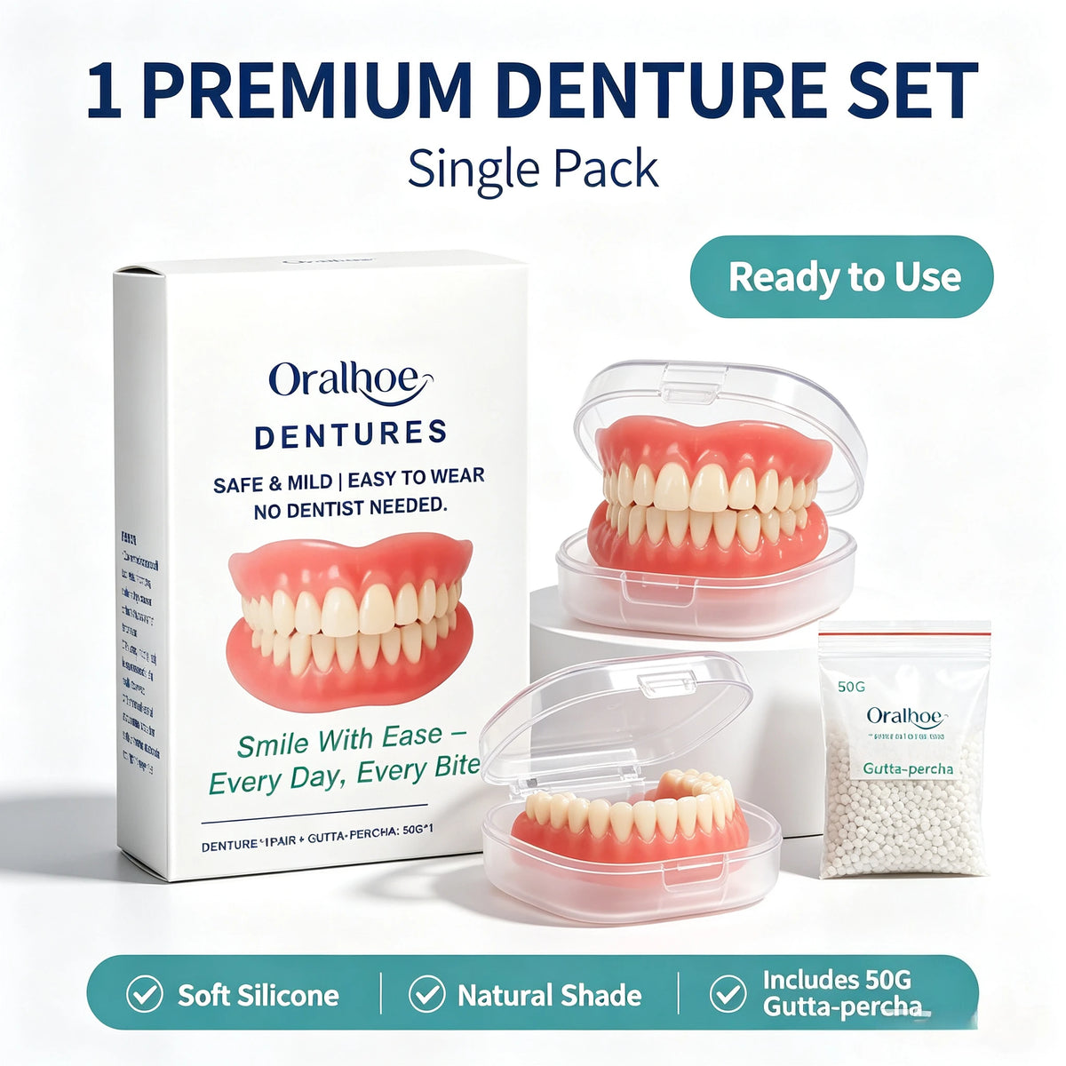 Adjustable Cosmetic Dentures for a Natural Looking Smile