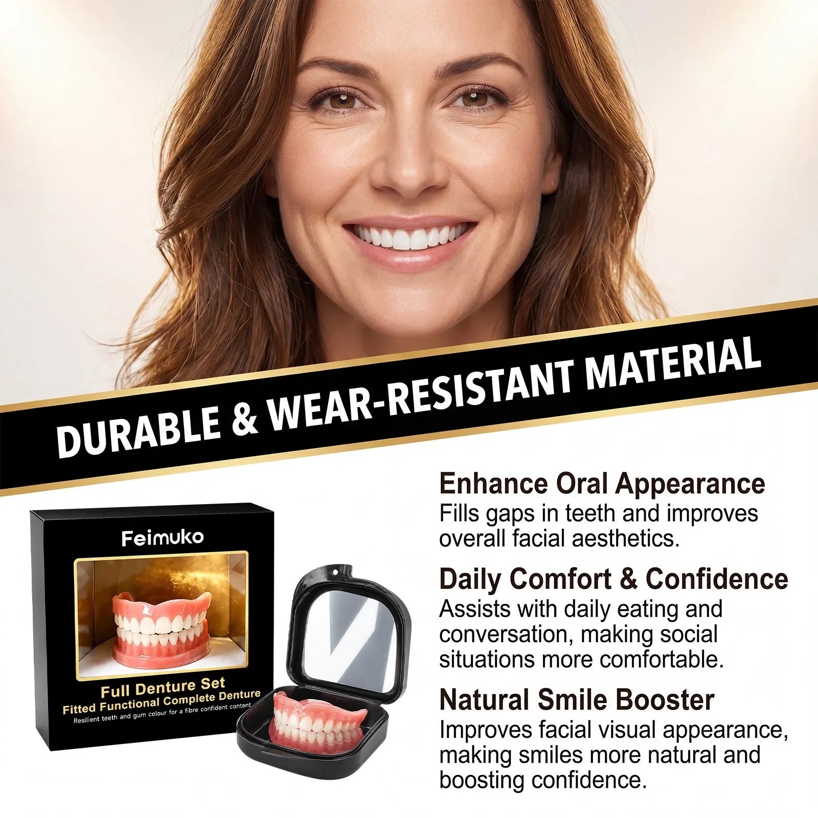 Silicone Denture Set for Natural Comfort - 4