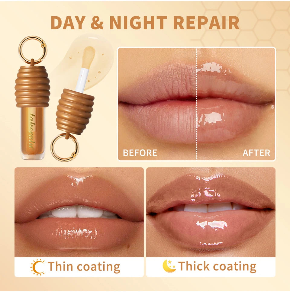 Honey Lip Gloss Set for Hydrating and Nourishing Lips