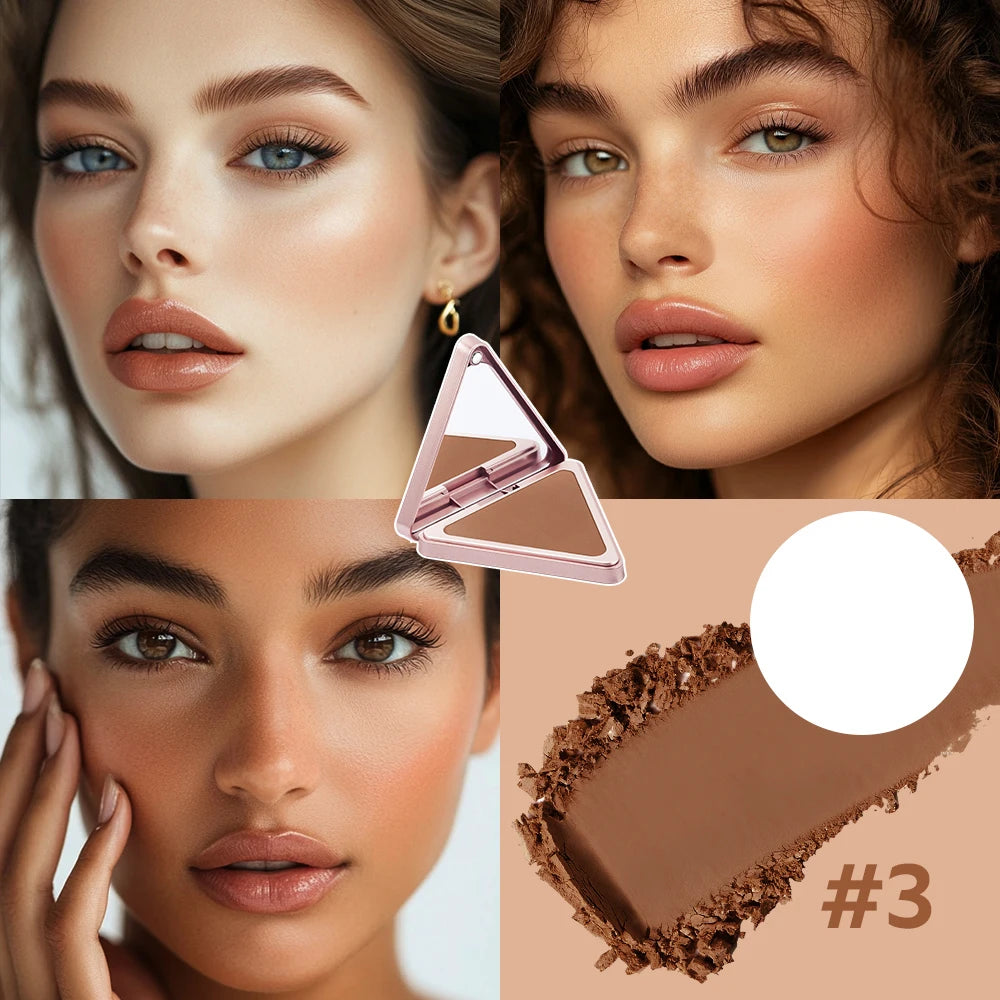 Matte Bronzer Powder Long Lasting Face Contour - 12