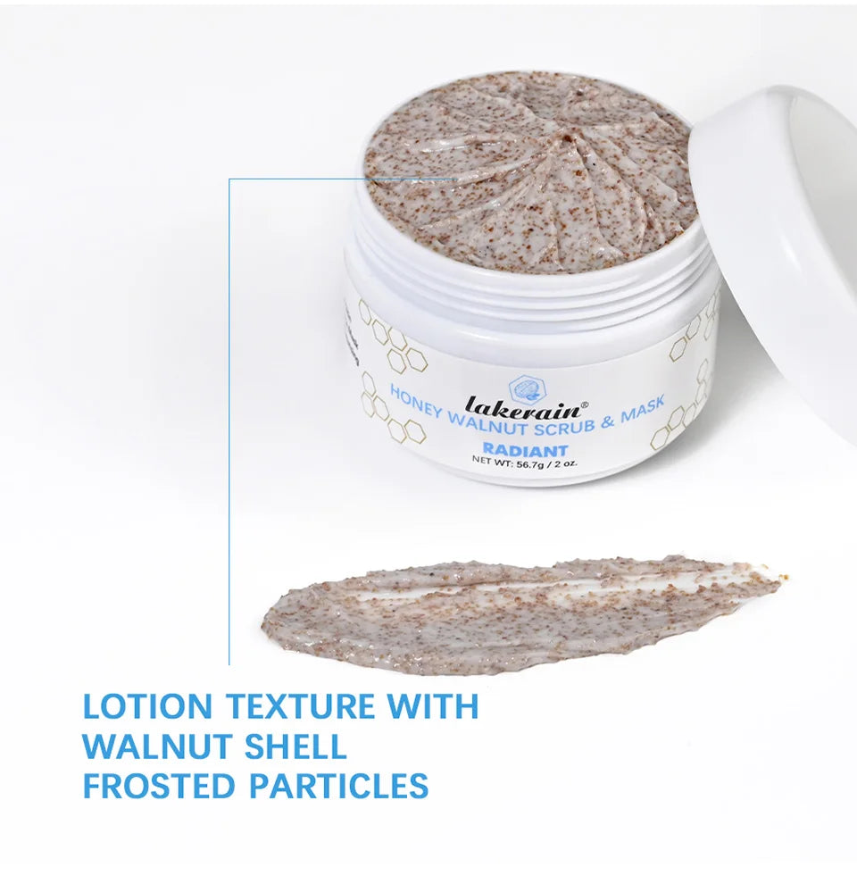 Honey Walnut Facial Scrub and Mask for Radiant Skin - 12