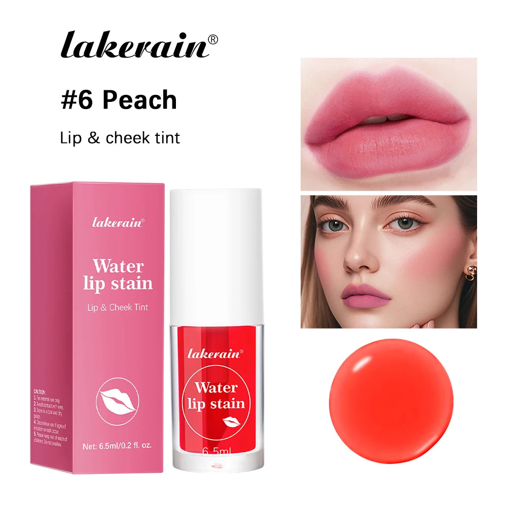Water Lip Stain Long Lasting Waterproof Lip and Cheek Tint