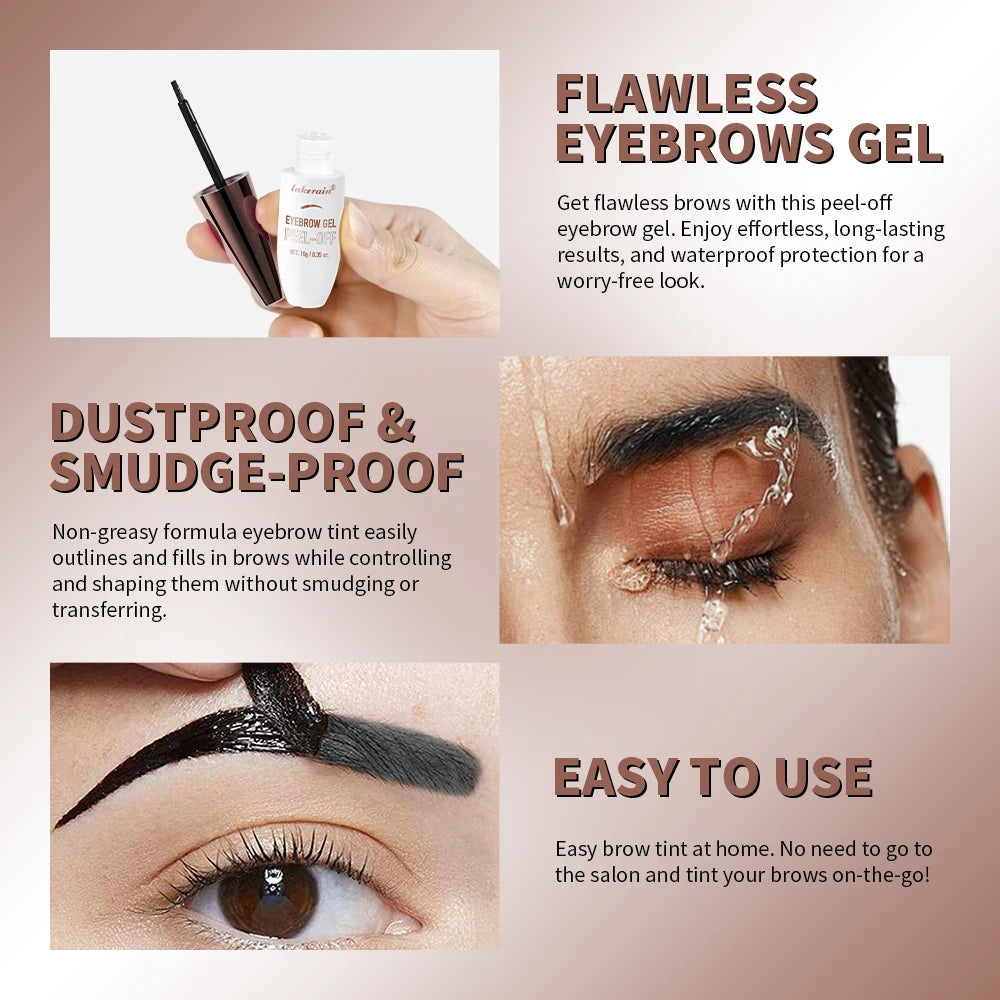 Peel Off Eyebrow Gel Waterproof Long Lasting Tint
