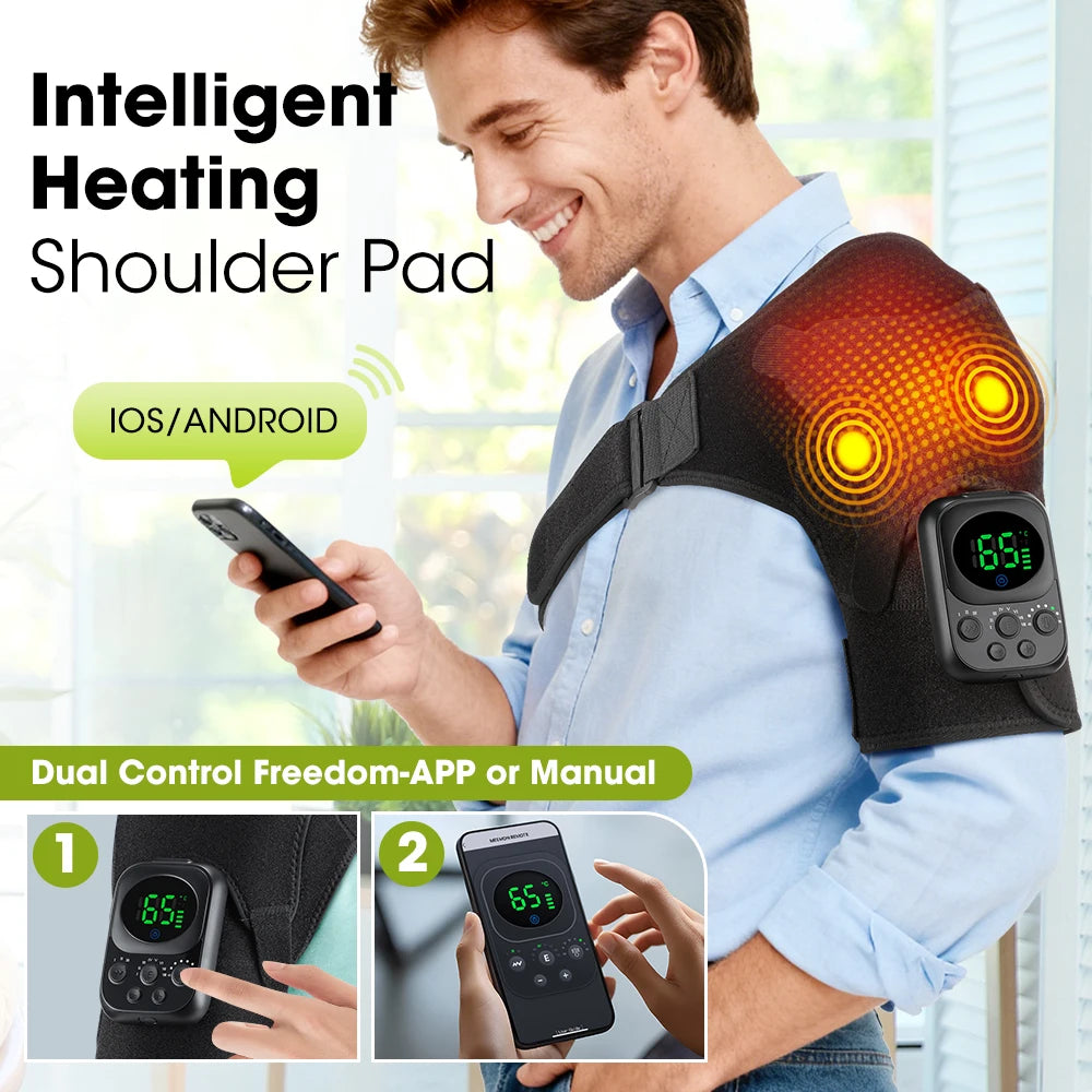 Wireless Shoulder Heating Massager with App Control - 21