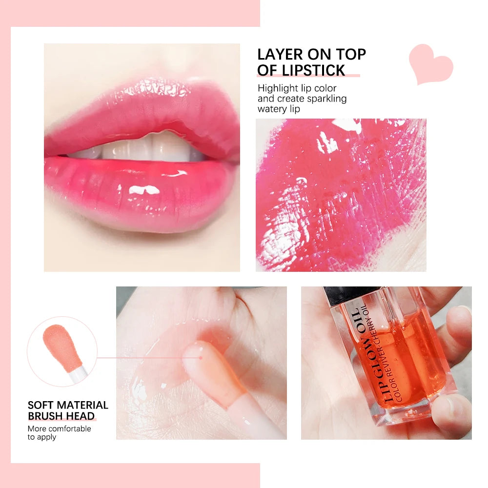 Crystal Jelly Lip Glow Oil for Hydrated Shiny Lips