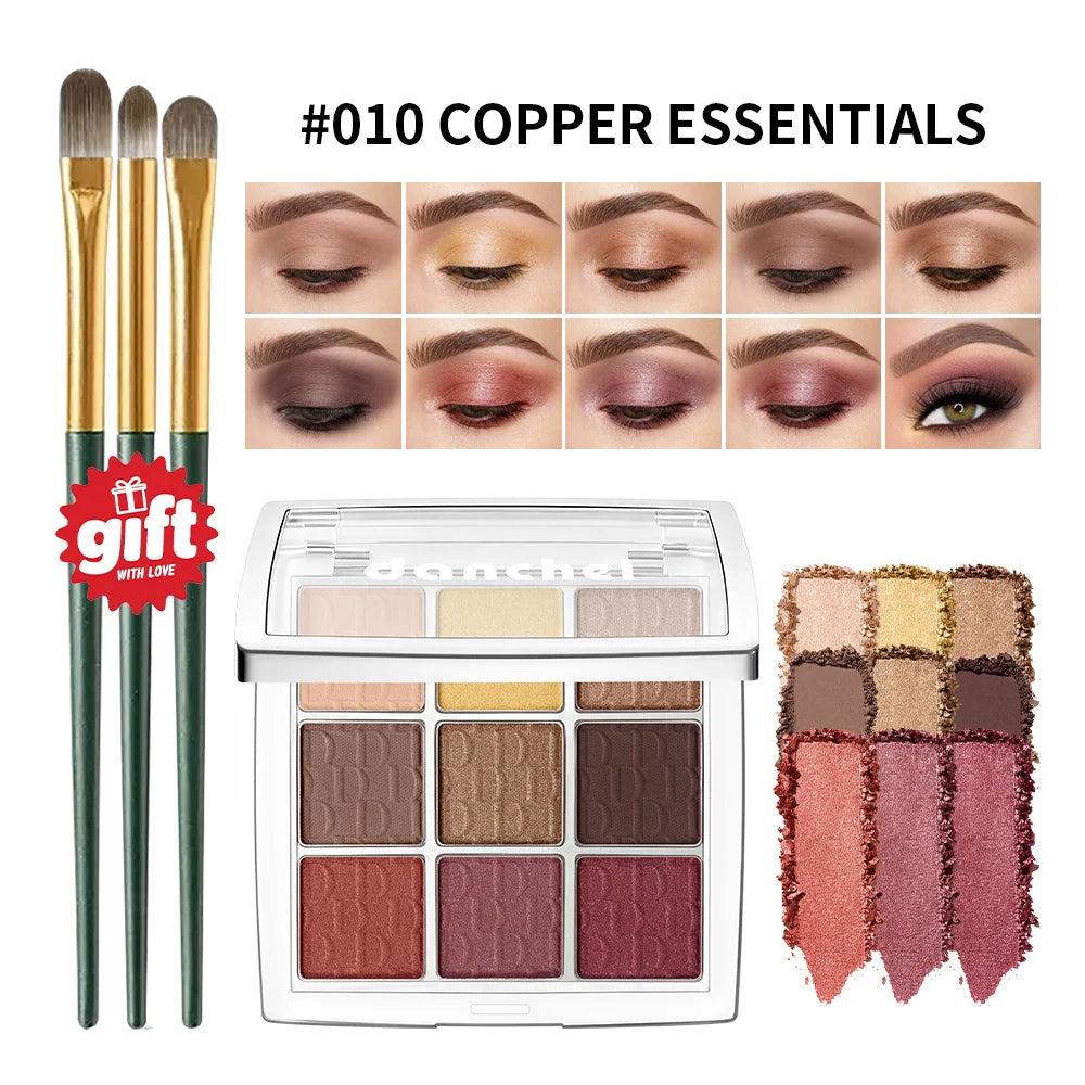 Nine Color Eyeshadow Palette for Beginner Makeup Looks - 21