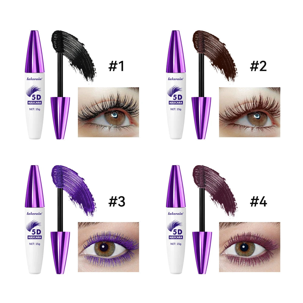 5D Mascara Waterproof Lengthening and Volumizing Eyelash Makeup - 6