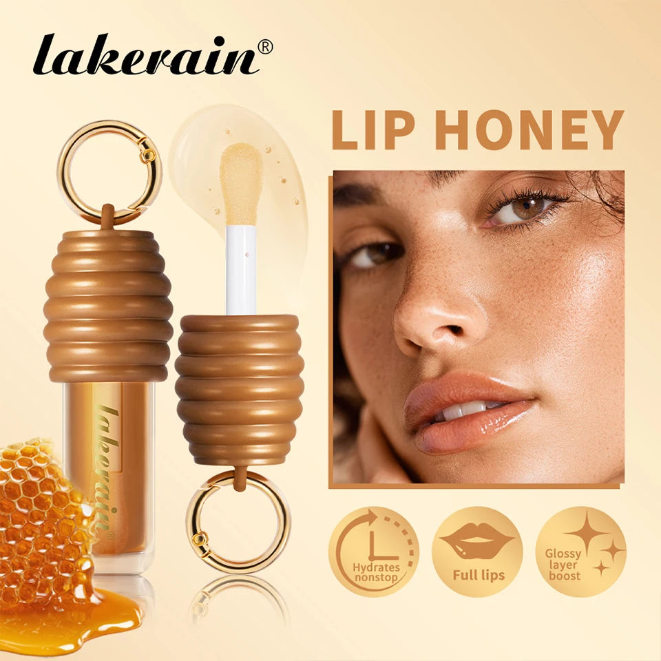 Honey Lip Gloss Set for Hydrating and Nourishing Lips - 6