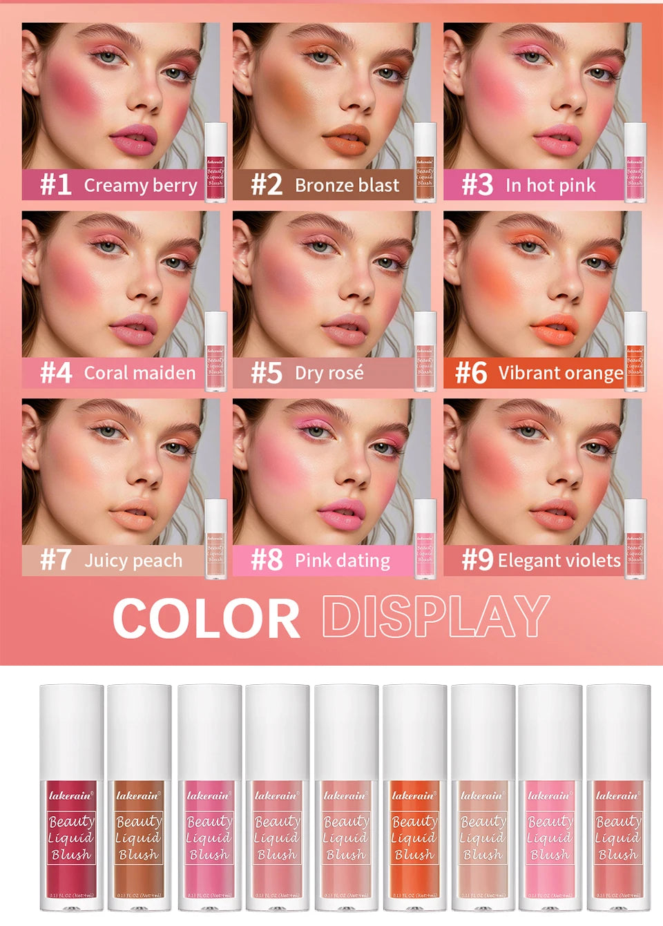 Liquid Blush Long Lasting Waterproof - 8