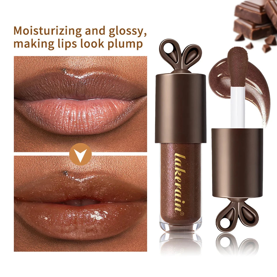 Deep Moisturizing Lip Gloss for a Plump Chocolate Glow - 10