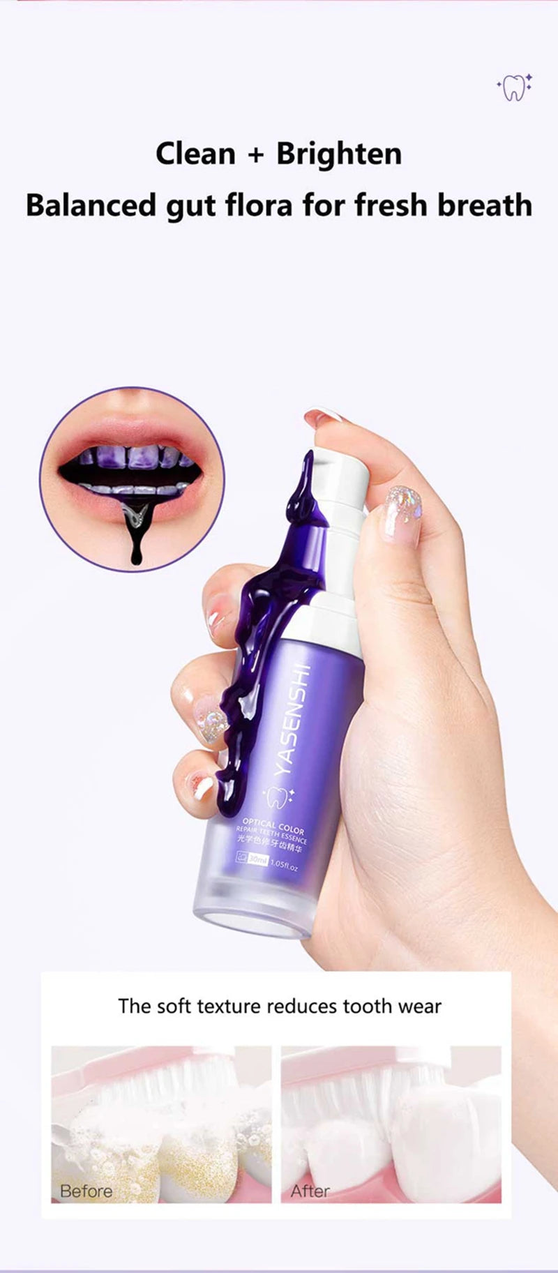 Whitening Toothpaste for Deep Cleaning and Fresh Breath