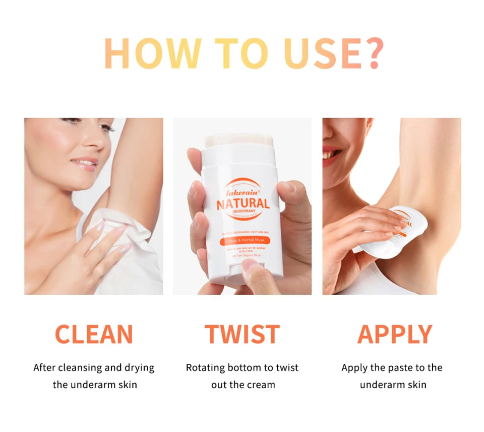 Solid Deodorant Stick for Long Lasting Freshness