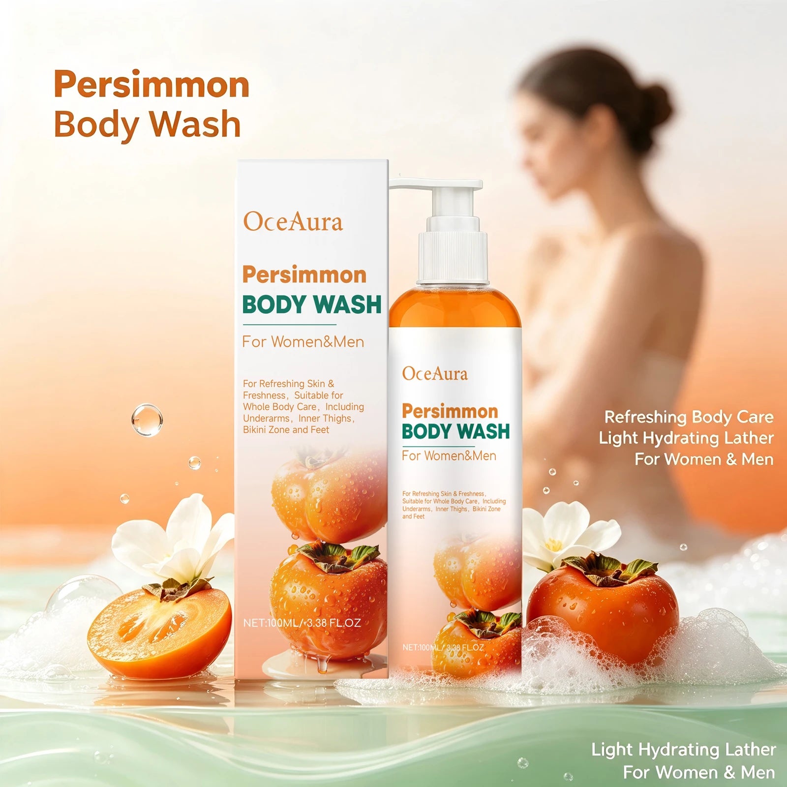 Persimmon Body Wash Natural Odor Eliminator - 2
