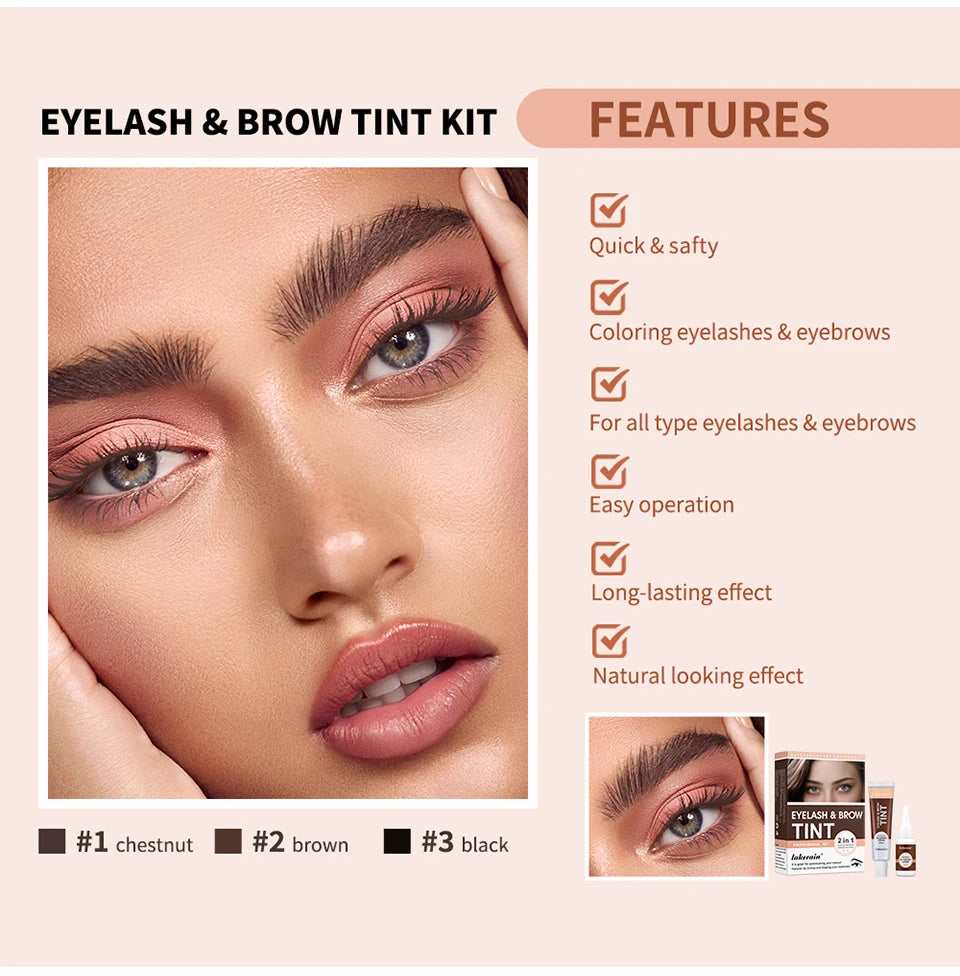 Eyelash and Brow Tint Kit for Natural Looking Results
