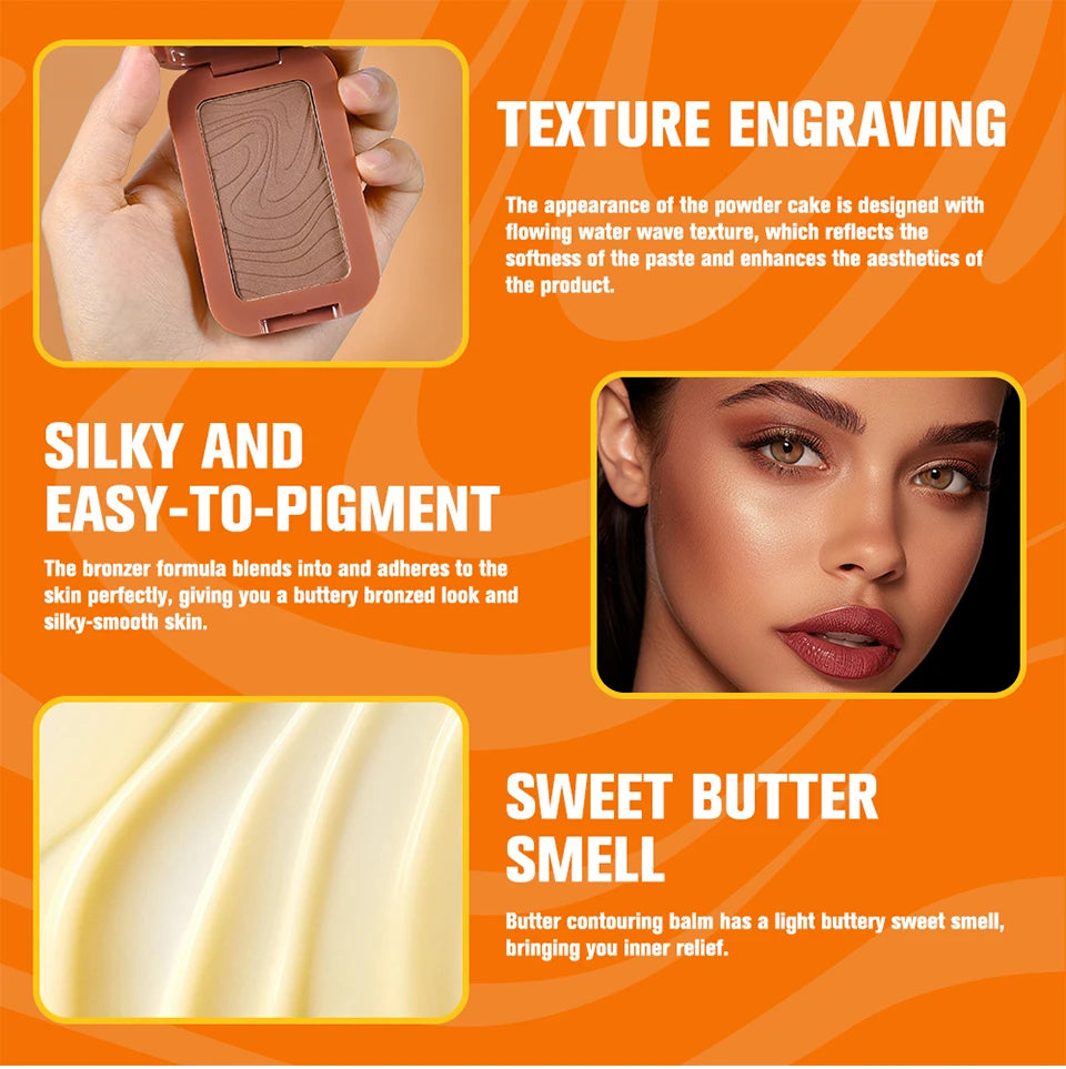 Butter Bronzer Powder for Sculpted and Healthy Looking Skin - 8