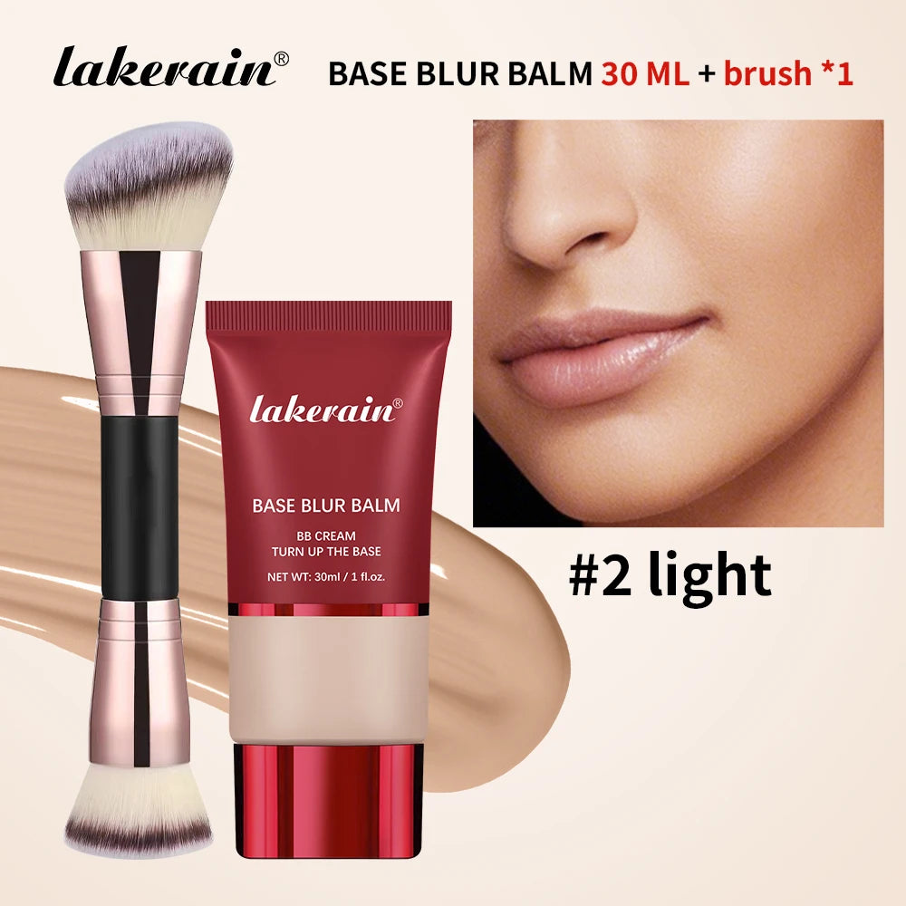 Liquid Foundation and Dual Brush Set for Smooth Matte Finish - 23