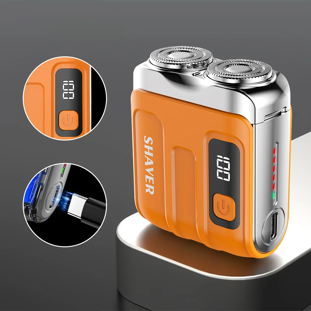 Electric Smart Shaver with Digital Display and Portable Design - 1