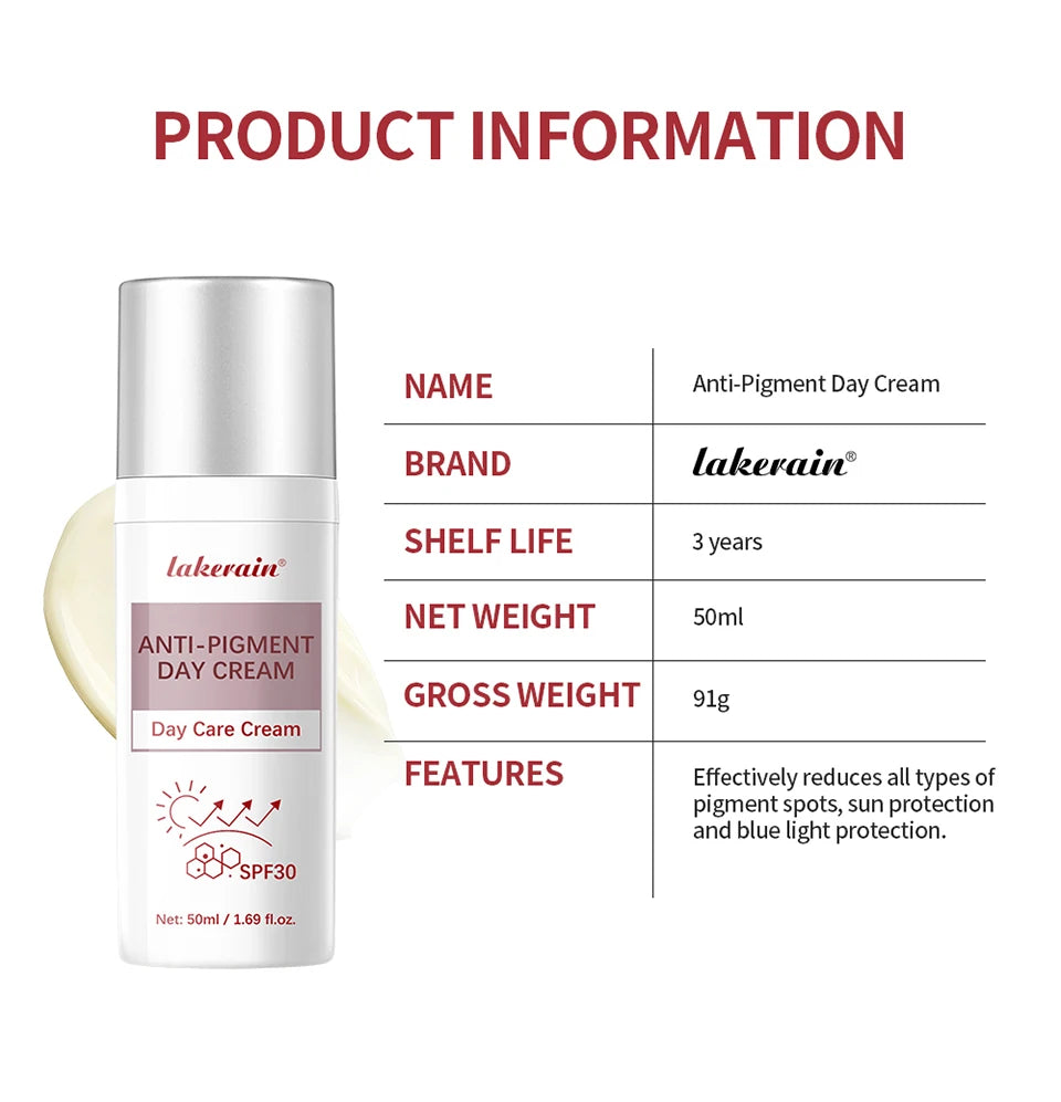 Anti Pigment Day Cream with SPF 30 Sun Protection