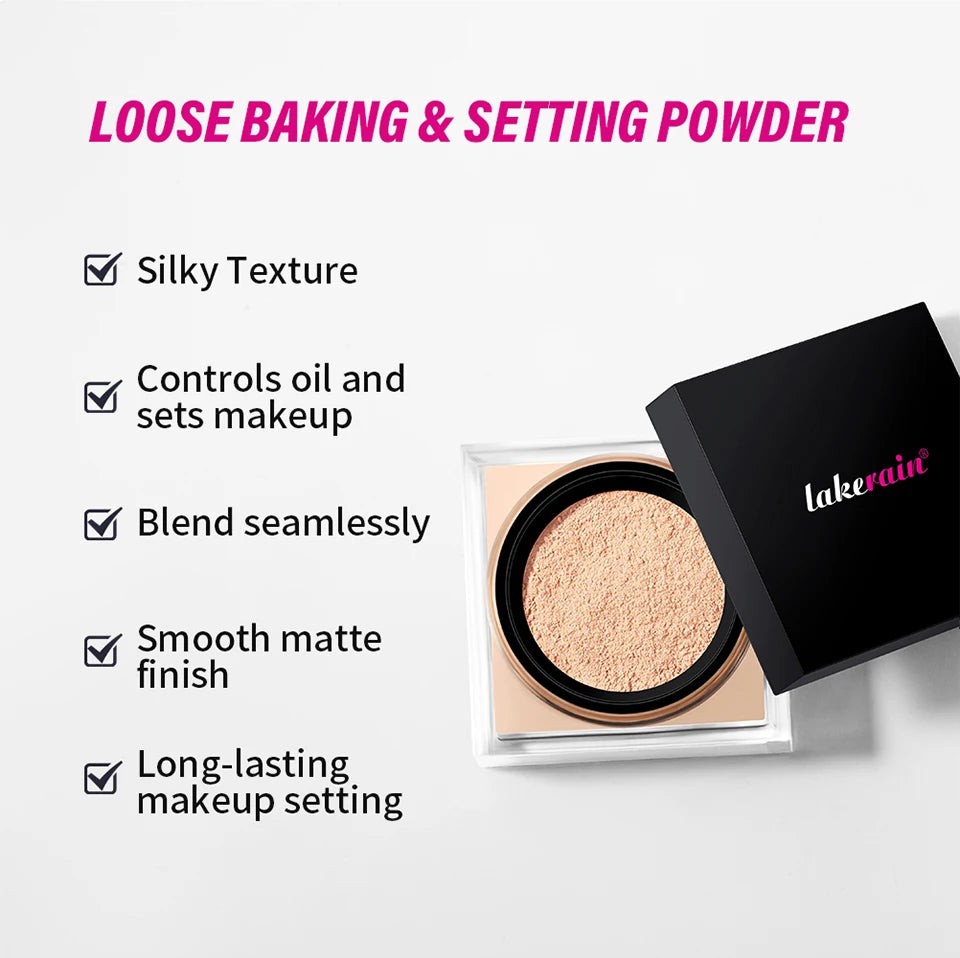 Loose Baking Setting Powder for a Long Lasting Matte Finish