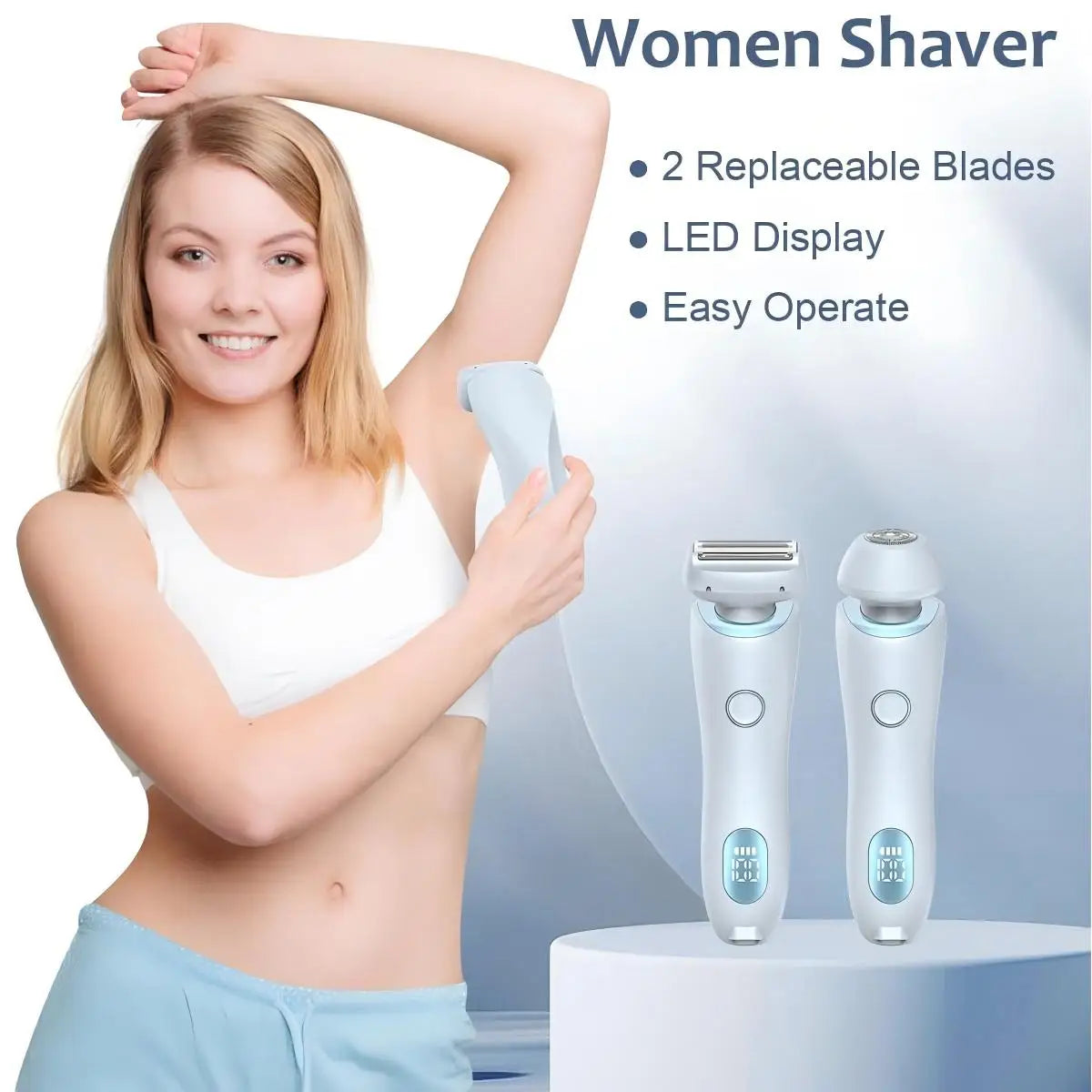 Electric Shaver for Women Painless Hair Removal - 2