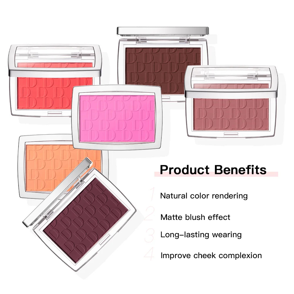 Embossed Blush Palette for Natural Matte Finish - 2