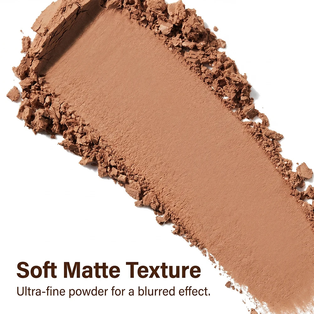 Pressed Powder Bronzer for Natural Matte Contouring