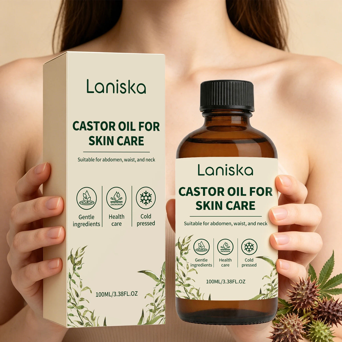 Cold Pressed Castor Oil for Deep Hydration and Skin Smoothing